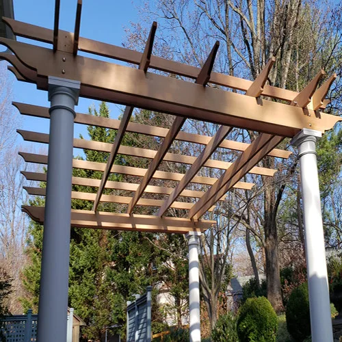 Tuscan Columned Cedar Pergola by Maddrix Contracting LLC - Photo 4