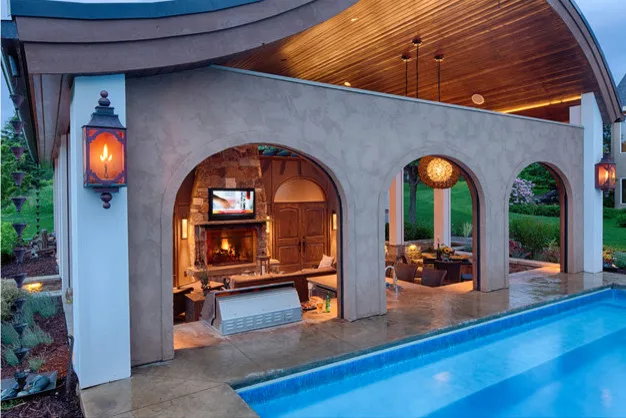 Shell-shaped Pool House by EdgeWork Design Build - Photo 4