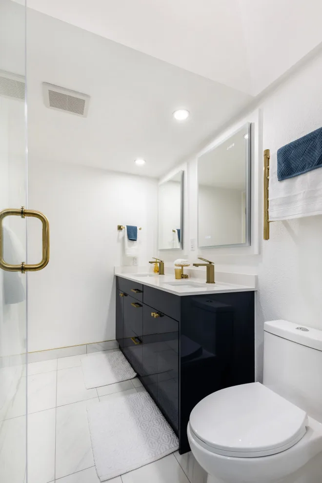 University Place Coastal Chic Bathroom Renovation by United Signature - Photo 11