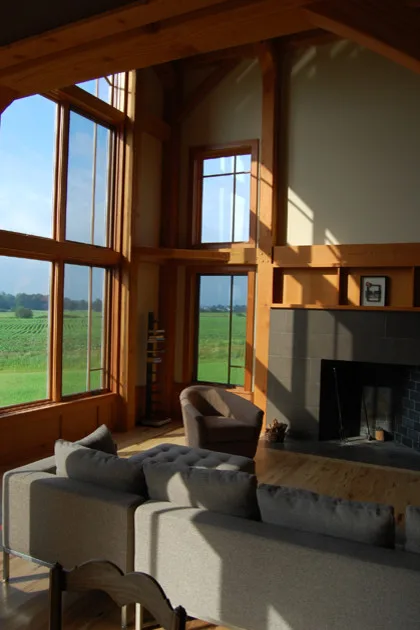 Modern Farmhouse by New Energy Works Timberframers - Photo 5