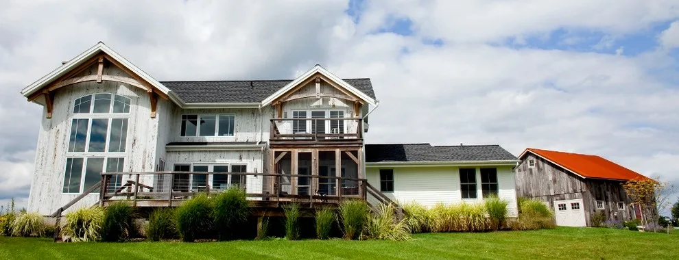 Modern Farmhouse by New Energy Works Timberframers - Photo 6