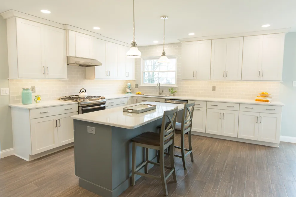 Stylish Gray Kitchen in Warrington, PA by Meridian Construction - Photo 22