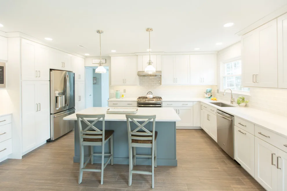 Stylish Gray Kitchen in Warrington, PA by Meridian Construction - Photo 4