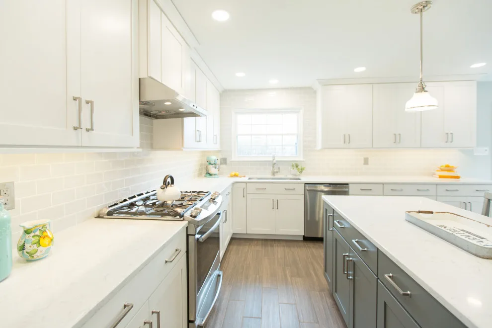 Stylish Gray Kitchen in Warrington, PA by Meridian Construction - Photo 23