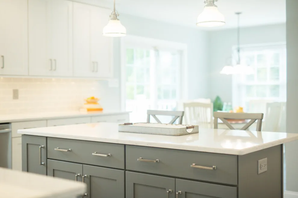 Stylish Gray Kitchen in Warrington, PA by Meridian Construction - Photo 2