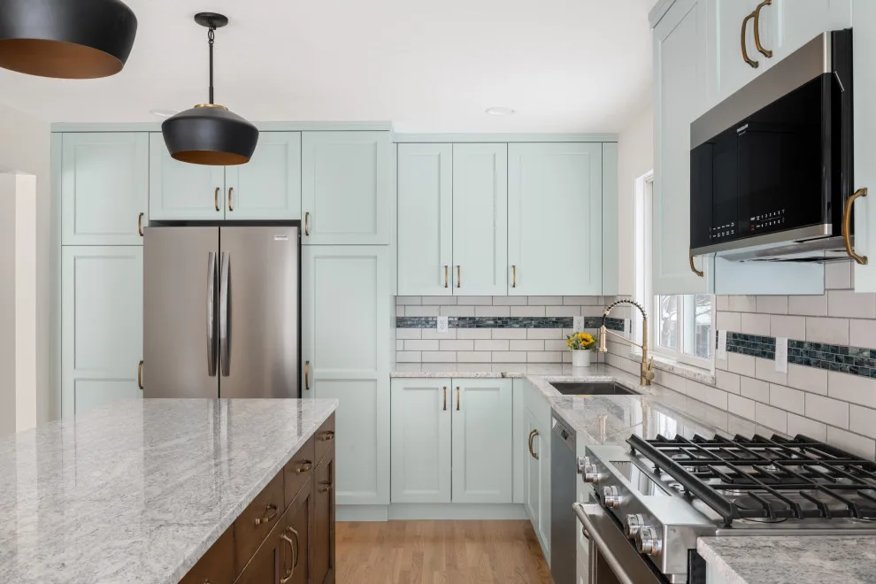 Copen Blue - Airy and Comfortable with Highlighted Island by Wise Design & Remodel LLC - Photo 2