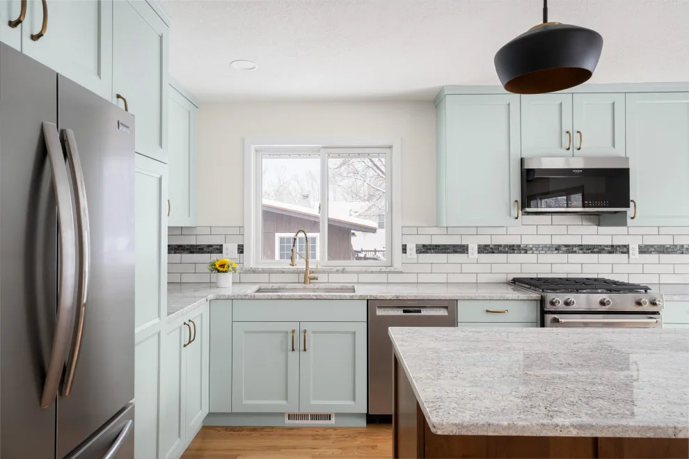 Copen Blue - Airy and Comfortable with Highlighted Island by Wise Design & Remodel LLC - Photo 10