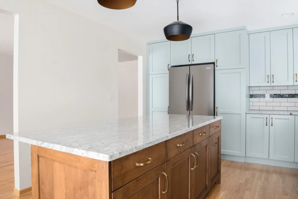 Copen Blue - Airy and Comfortable with Highlighted Island by Wise Design & Remodel LLC - Photo 9