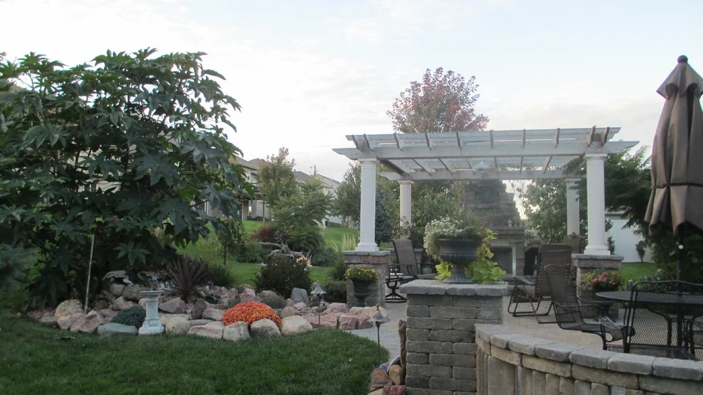 Paver Patio with Fire Place and Pond by Flash-N-Reds Inc - Photo 6