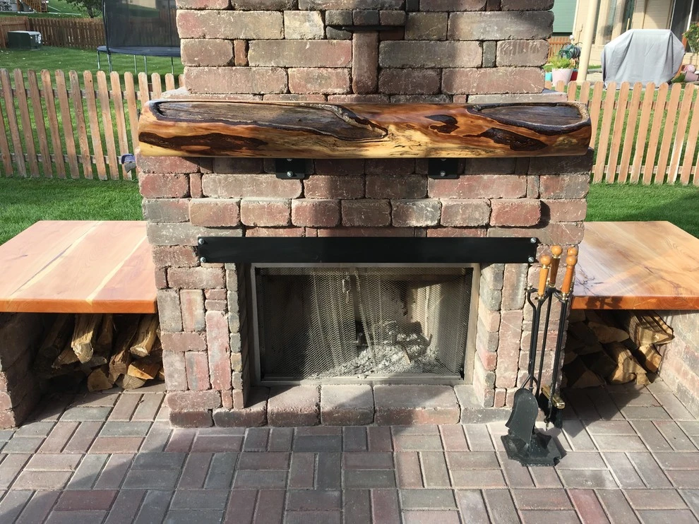 Paver patio with fire place by Flash-N-Reds Inc - Photo 2