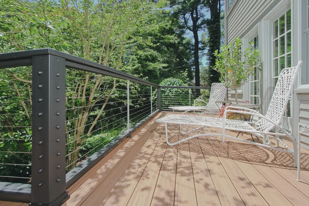 Custom Manchester Deck Featuring Stainless Steel Cable Railing by WORKS By Jesse DeBenedictis, LLC - Photo 3