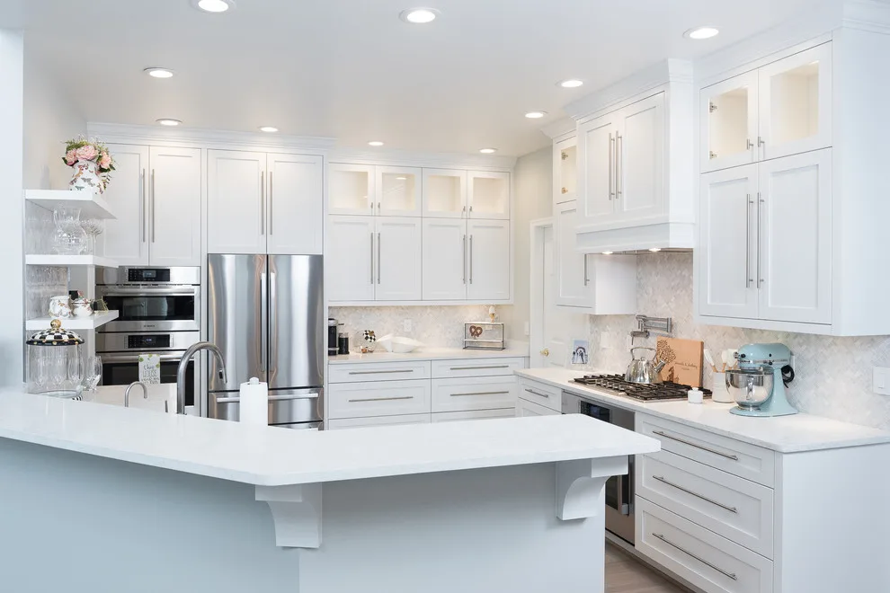 Serene White Kitchen by Labra Design Build - Photo 5