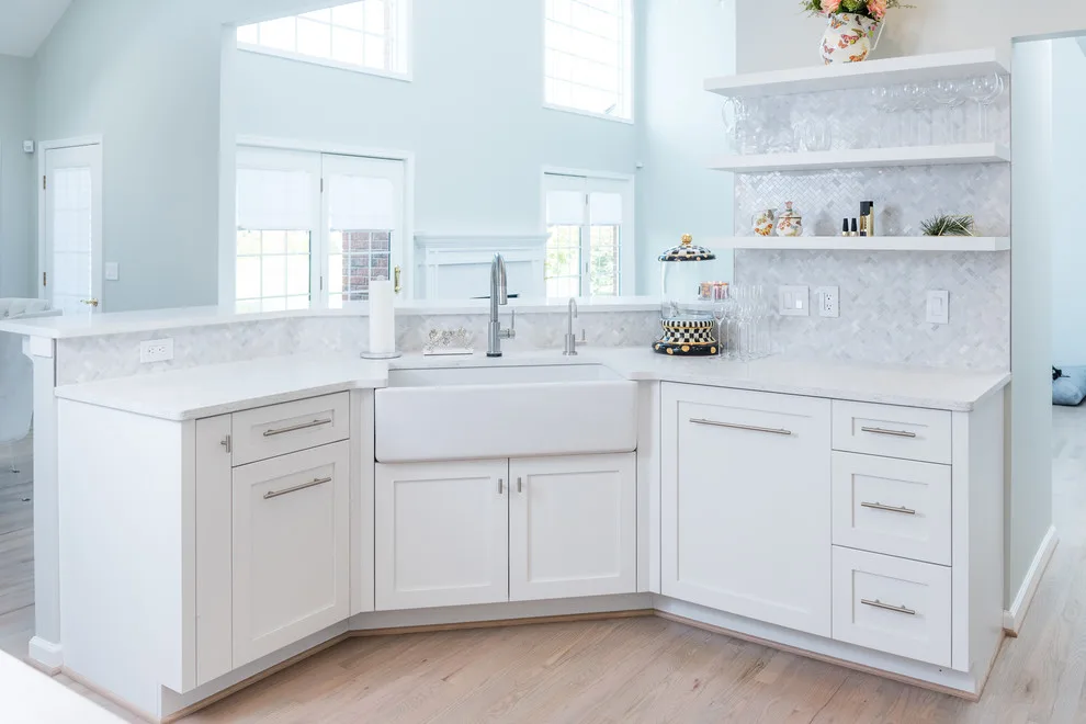 Serene White Kitchen by Labra Design Build - Photo 17