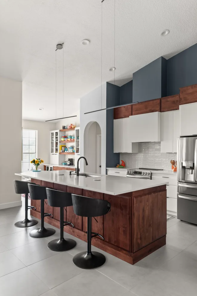 Contemporary Eclectic Kitchen by Sarah Kraus Bartelson - S&W Kitchens - Photo 6