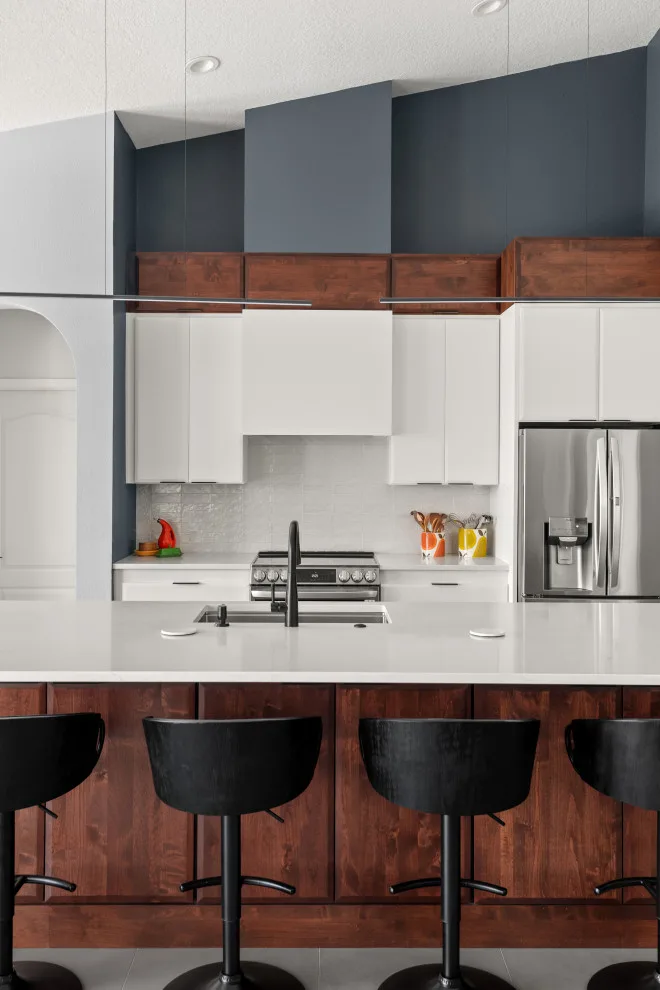 Contemporary Eclectic Kitchen by Sarah Kraus Bartelson - S&W Kitchens - Photo 5