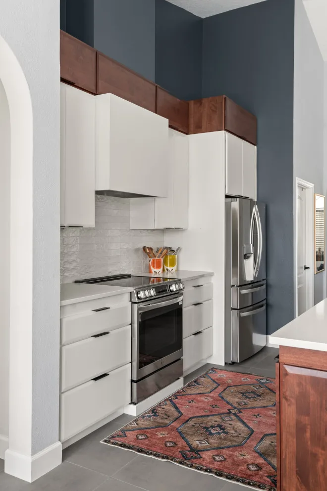 Contemporary Eclectic Kitchen by Sarah Kraus Bartelson - S&W Kitchens - Photo 12