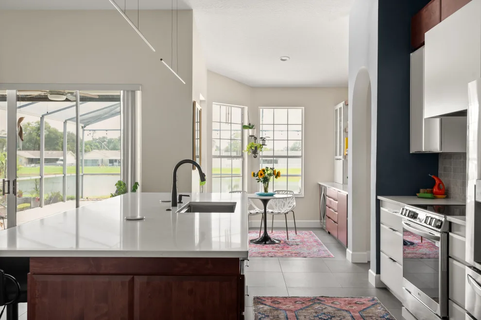 Contemporary Eclectic Kitchen by Sarah Kraus Bartelson - S&W Kitchens - Photo 4