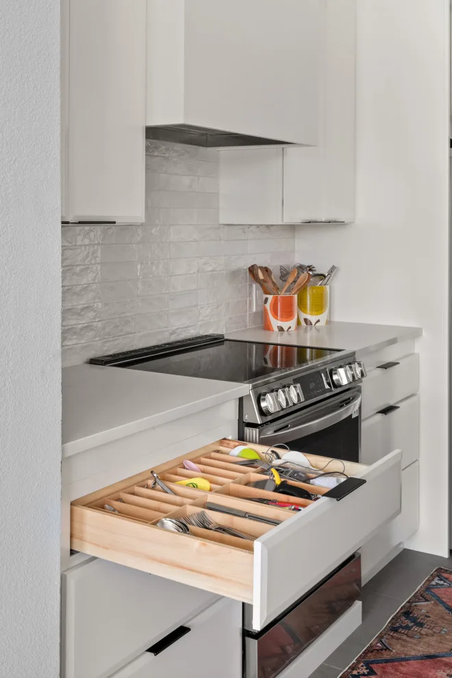 Contemporary Eclectic Kitchen by Sarah Kraus Bartelson - S&W Kitchens - Photo 2