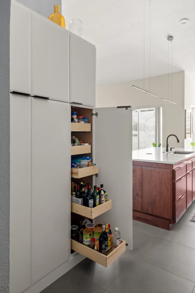 Contemporary Eclectic Kitchen by Sarah Kraus Bartelson - S&W Kitchens - Photo 16
