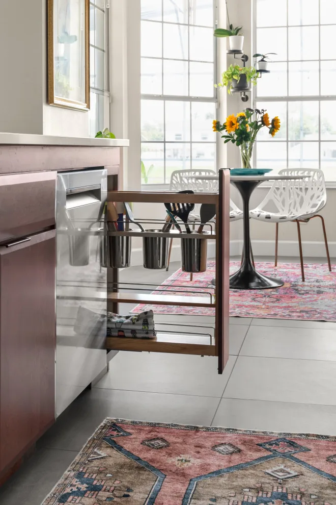 Contemporary Eclectic Kitchen by Sarah Kraus Bartelson - S&W Kitchens - Photo 3
