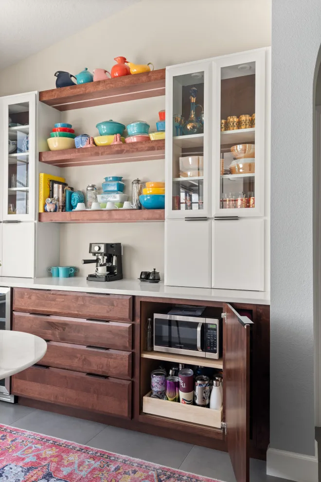 Contemporary Eclectic Kitchen by Sarah Kraus Bartelson - S&W Kitchens - Photo 14