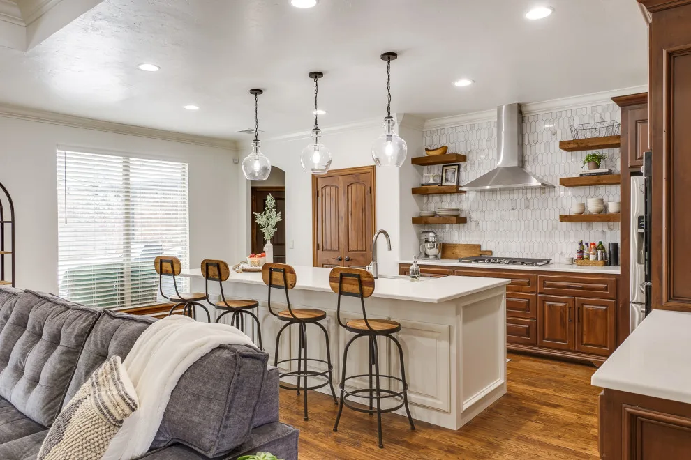 Edmond Kitchen and Living Room Makeover by Ten Key by Ten Key Home & Kitchen Remodels - Photo 5