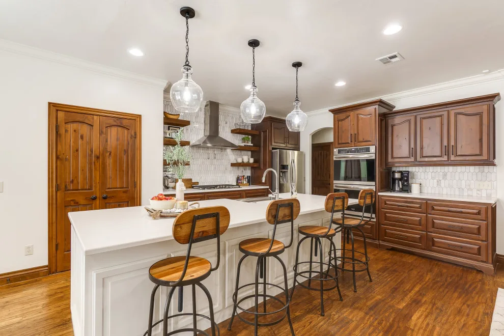 Edmond Kitchen and Living Room Makeover by Ten Key by Ten Key Home & Kitchen Remodels - Photo 9