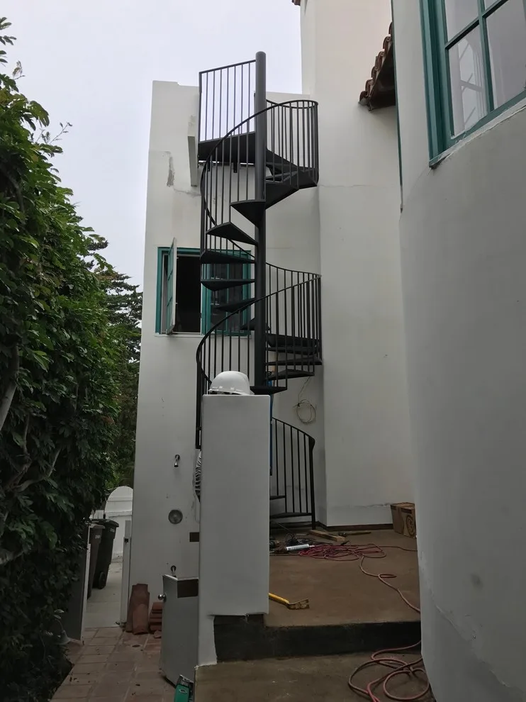 Orange County Exterior Iron Spiral Stairs by Naddour's Custom Metalworks/Baltic Iron Doors - Photo 4