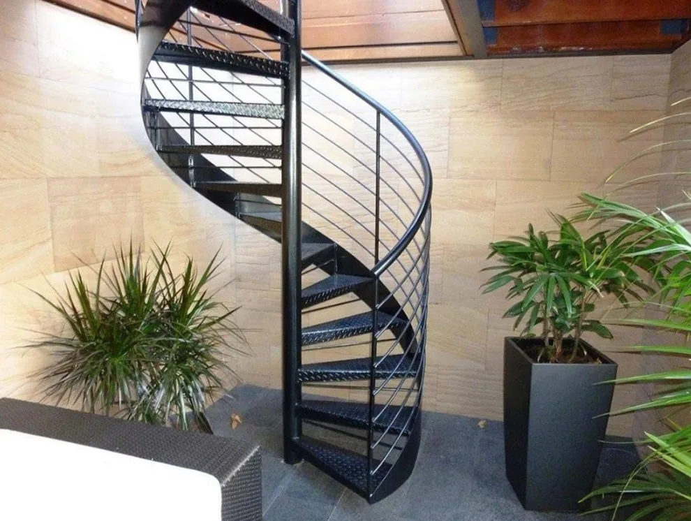 Orange County Exterior Iron Spiral Stairs by Naddour's Custom Metalworks/Baltic Iron Doors - Photo 7
