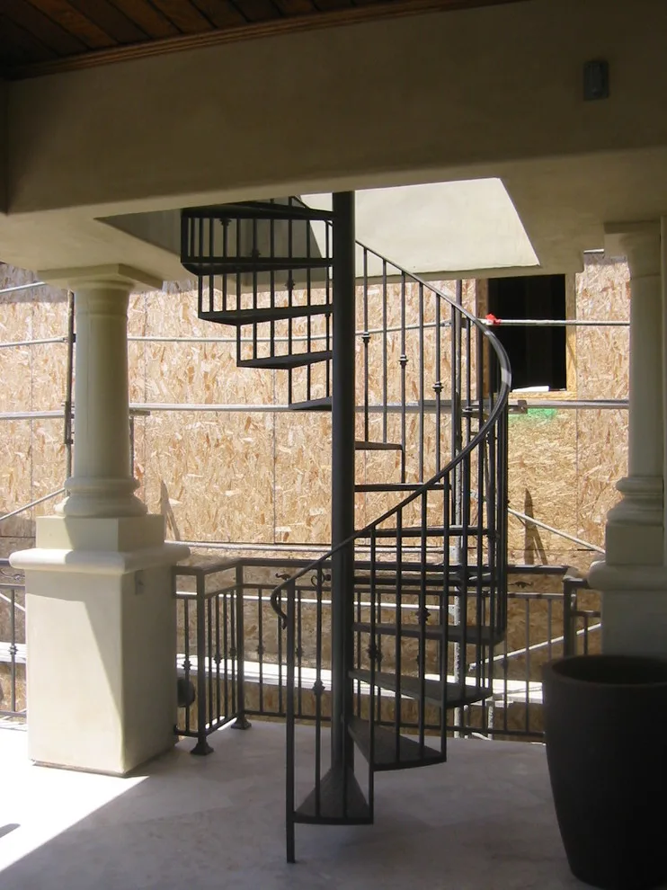 Orange County Exterior Iron Spiral Stairs by Naddour's Custom Metalworks/Baltic Iron Doors - Photo 6