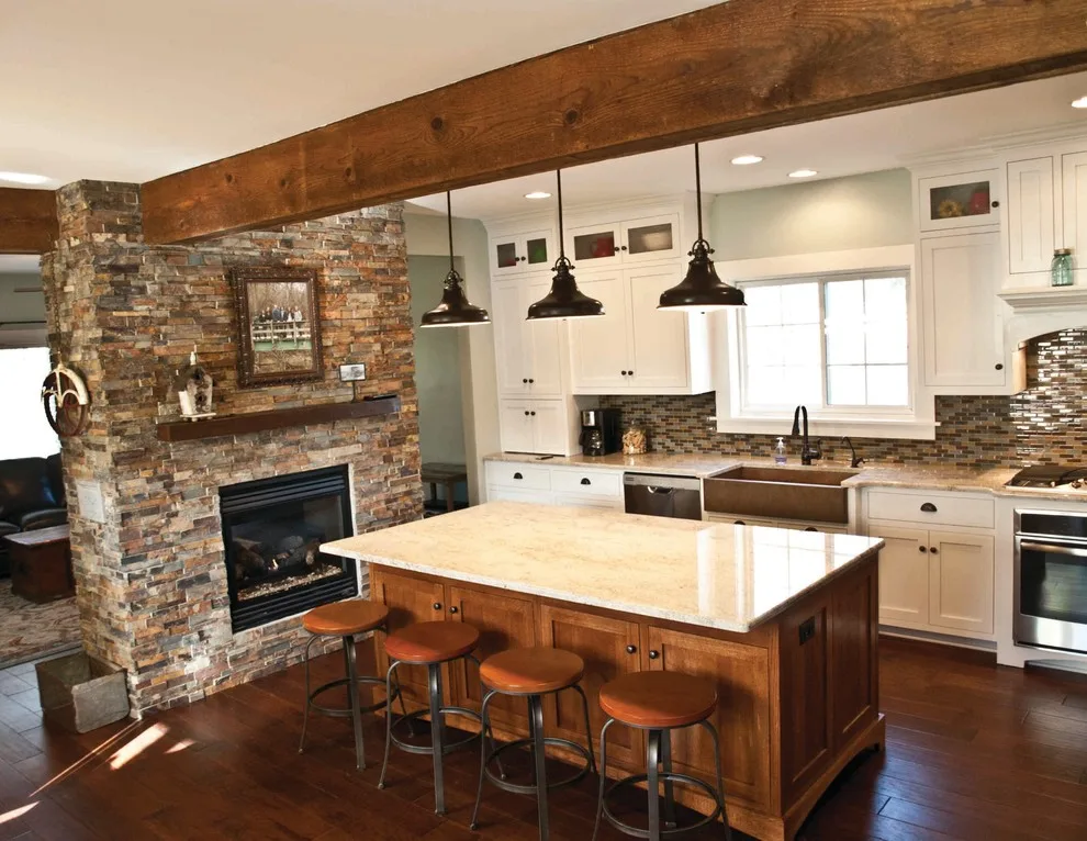 Council Bluffs Farmhouse Kitchen Renovation by Precision Enterprises, Inc. - Photo 2