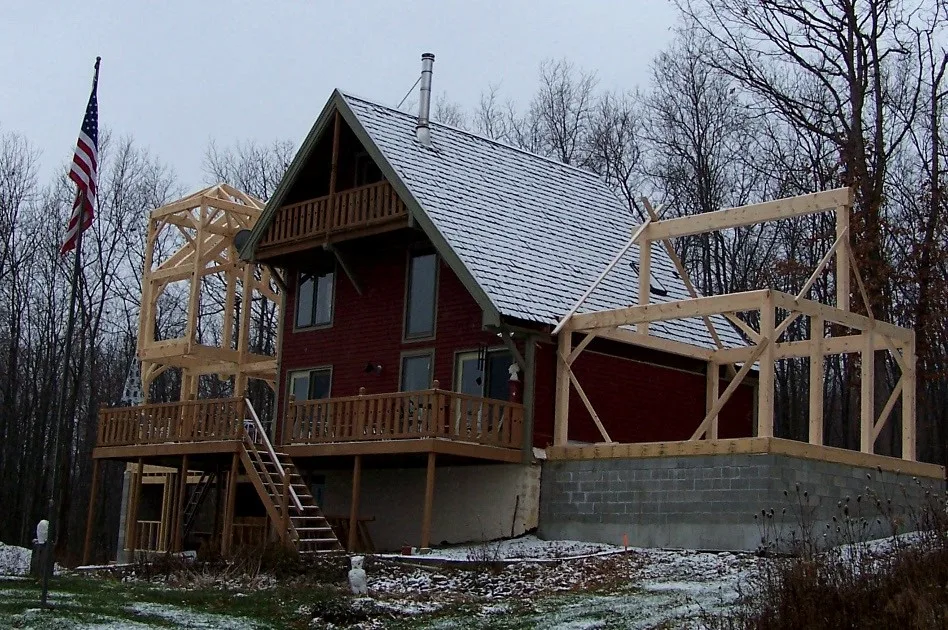 Cottage Expansion in Finger Lakes by New Energy Works Timberframers - Photo 4
