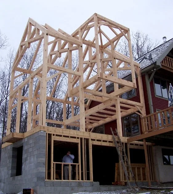 Cottage Expansion in Finger Lakes by New Energy Works Timberframers - Photo 3