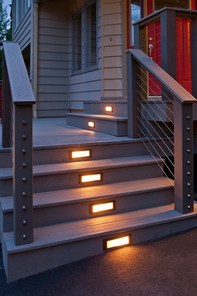 Entryway Deck with Integrated Lighting by Treeline Construction - Photo 5