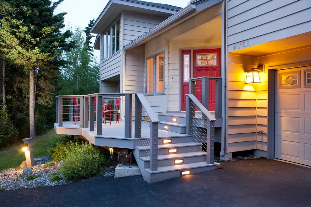 Entryway Deck with Integrated Lighting by Treeline Construction - Photo 4