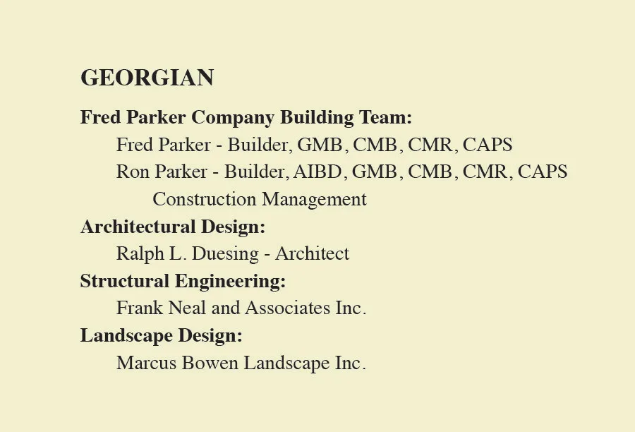 Georgian Heritage by Fred Parker Company, Inc. - Photo 3