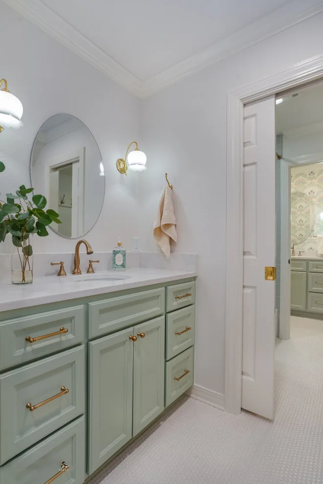Golden Jack and Jill Bathroom by Jackson Construction, Inc. - Photo 8