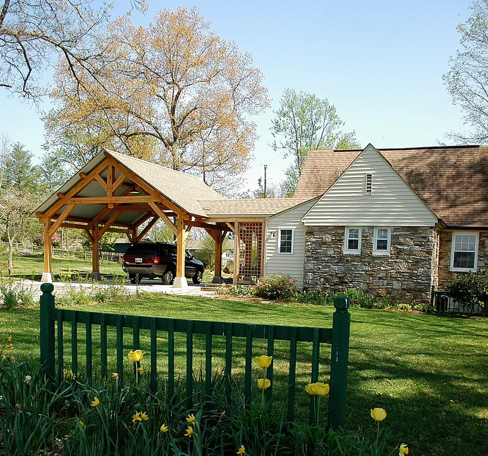 East Tennessee Heavy Timber Porte-Cochere by Homestead Timber Frames - Photo 3