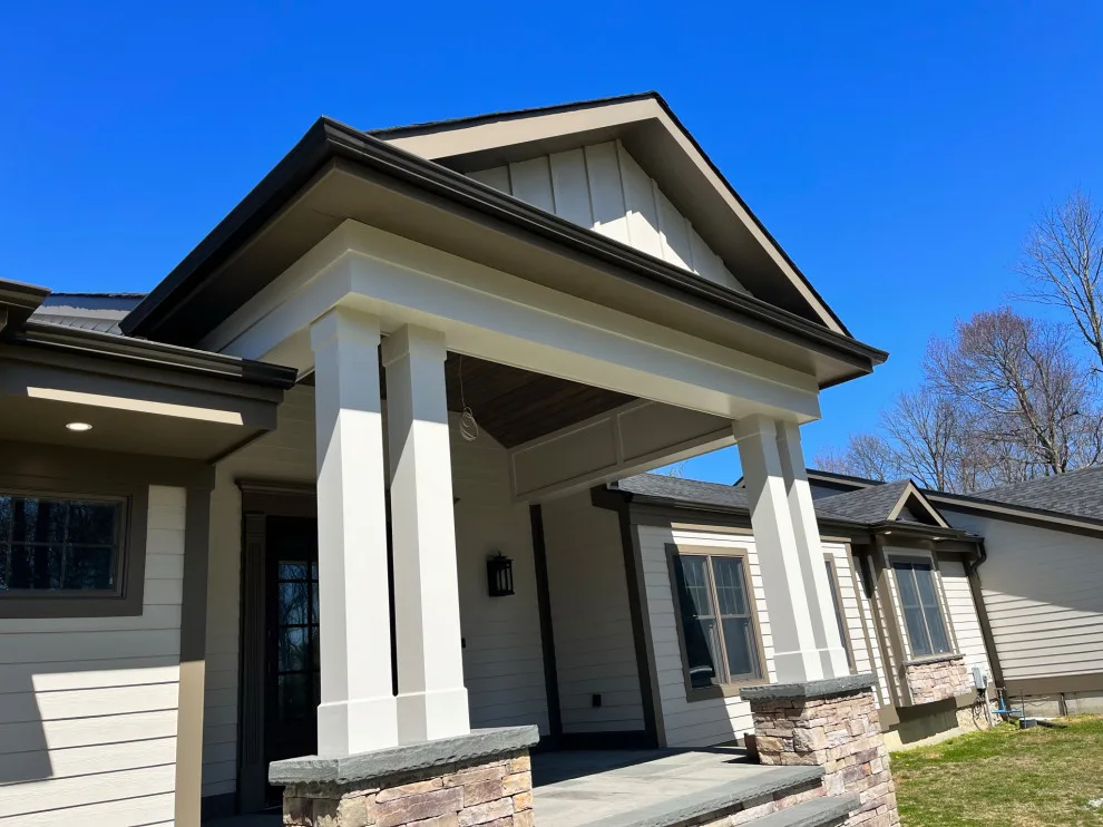 Huntington Hardie Cladding and Entrance Canopy by Done Right Remodeling, Inc. - Photo 5