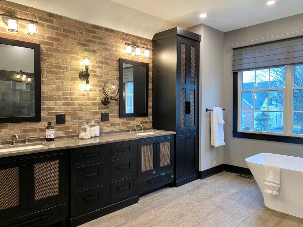 Blue Bell, PA Industrial Master Bathroom by Meridian Construction - Photo 9