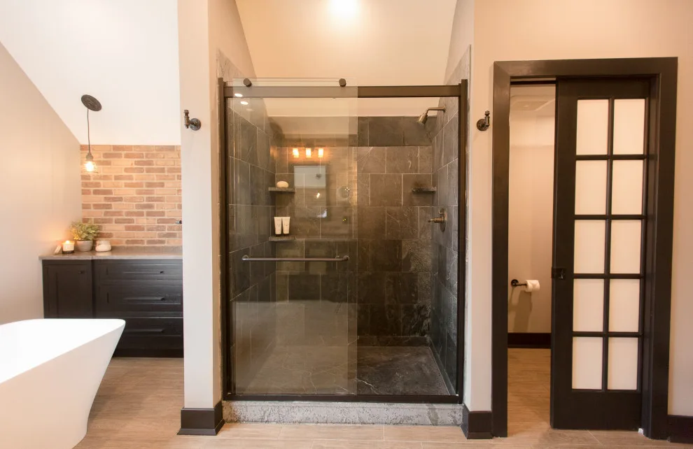 Blue Bell, PA Industrial Master Bathroom by Meridian Construction - Photo 23