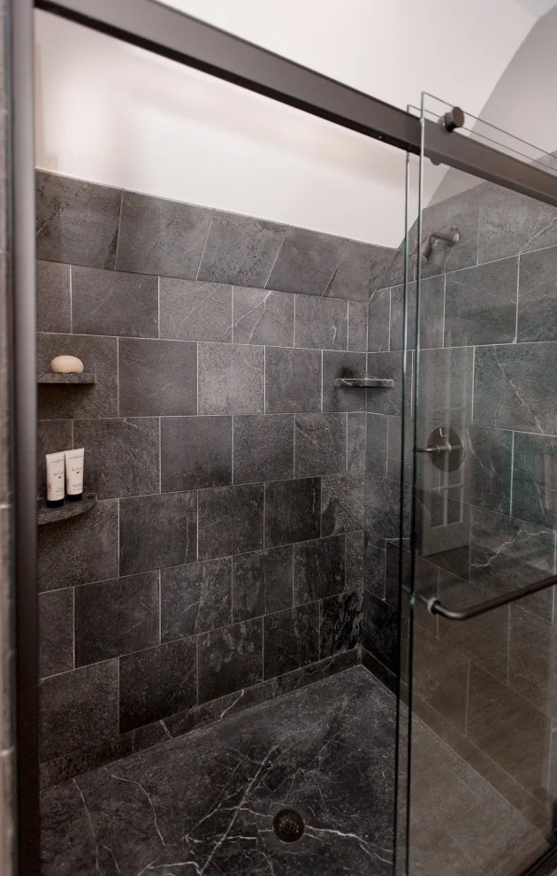Blue Bell, PA Industrial Master Bathroom by Meridian Construction - Photo 7