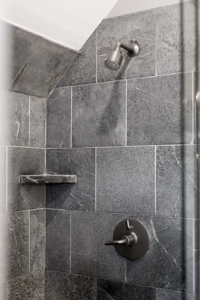 Blue Bell, PA Industrial Master Bathroom by Meridian Construction - Photo 2
