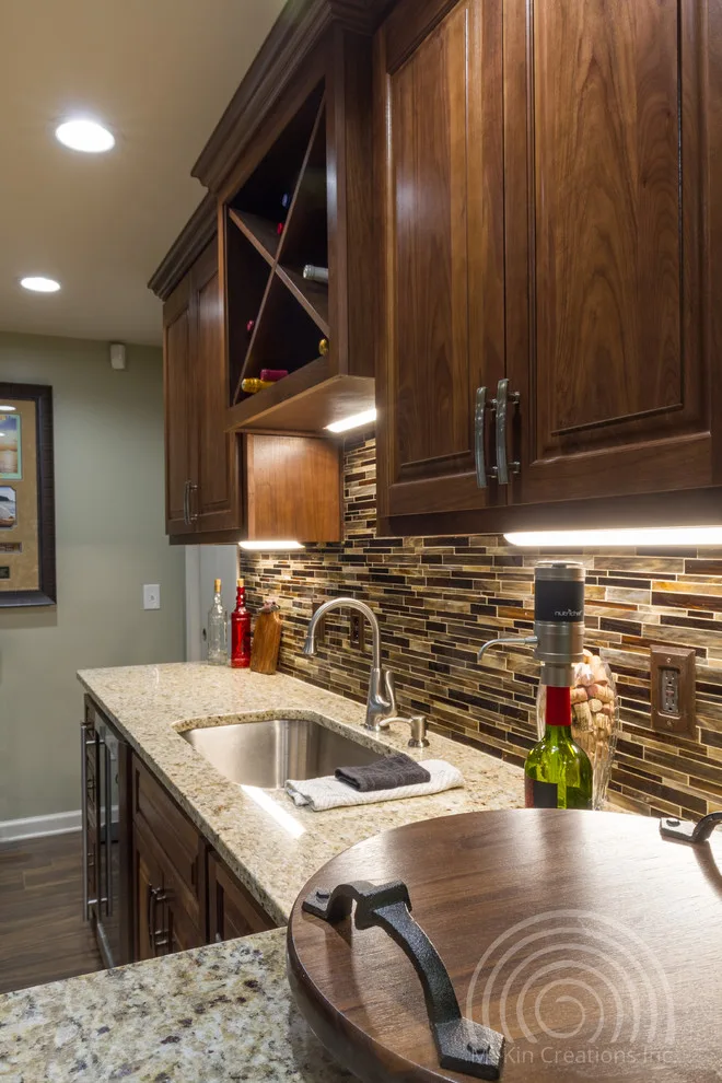 Contemporary Irish Pub Basement Renovation by Mi-Kin Creations, Inc. - Photo 11