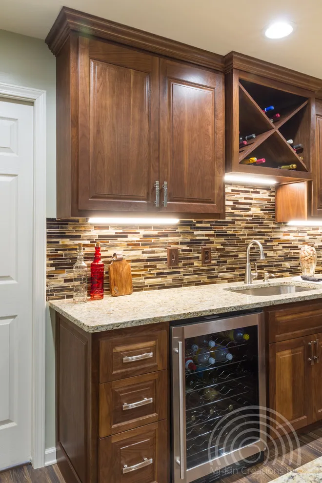 Contemporary Irish Pub Basement Renovation by Mi-Kin Creations, Inc. - Photo 28