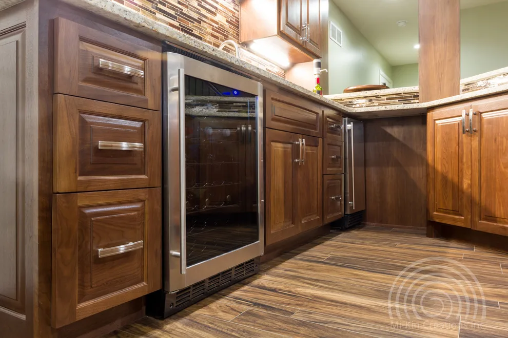 Contemporary Irish Pub Basement Renovation by Mi-Kin Creations, Inc. - Photo 24