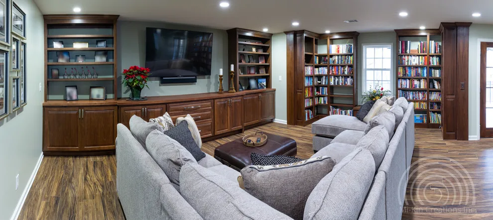 Contemporary Irish Pub Basement Renovation by Mi-Kin Creations, Inc. - Photo 7