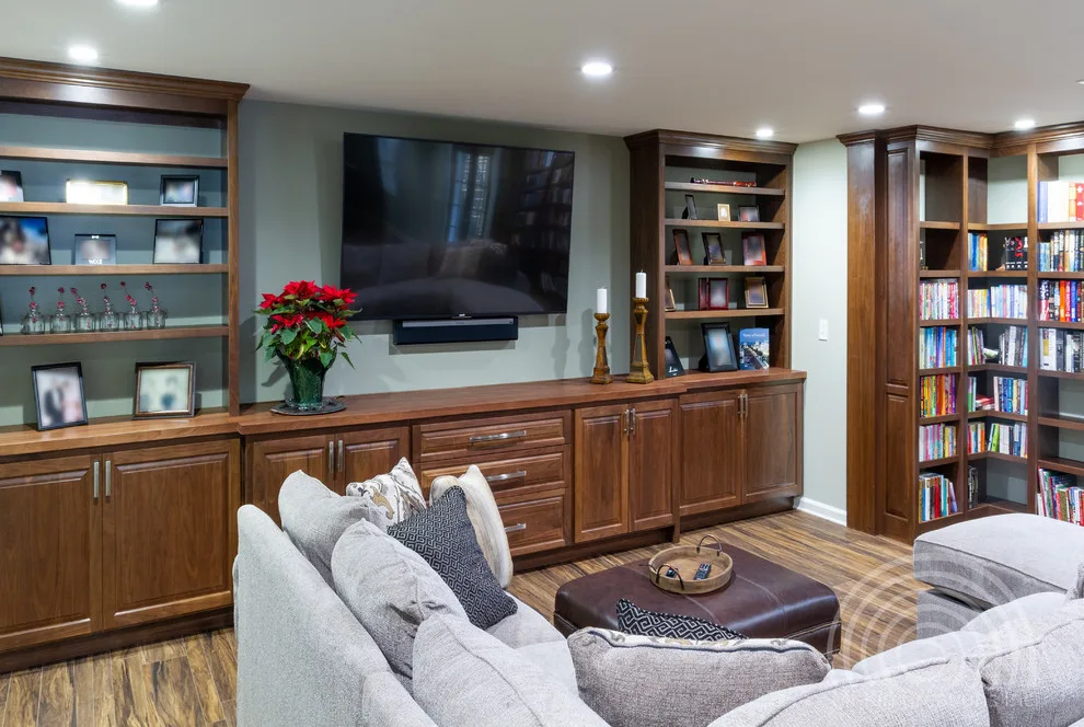 Contemporary Irish Pub Basement Renovation by Mi-Kin Creations, Inc. - Photo 5