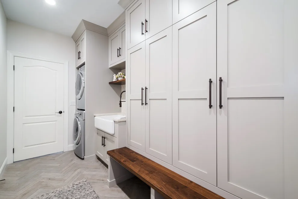 Mudroom at Island Lake by Labra Design Build - Photo 11