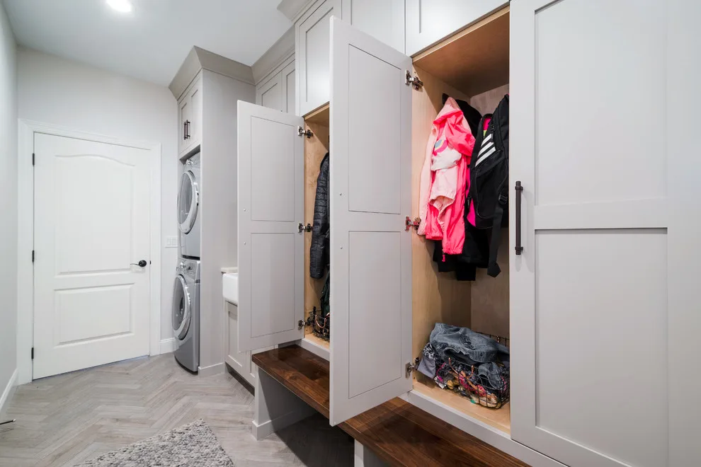 Mudroom at Island Lake by Labra Design Build - Photo 12